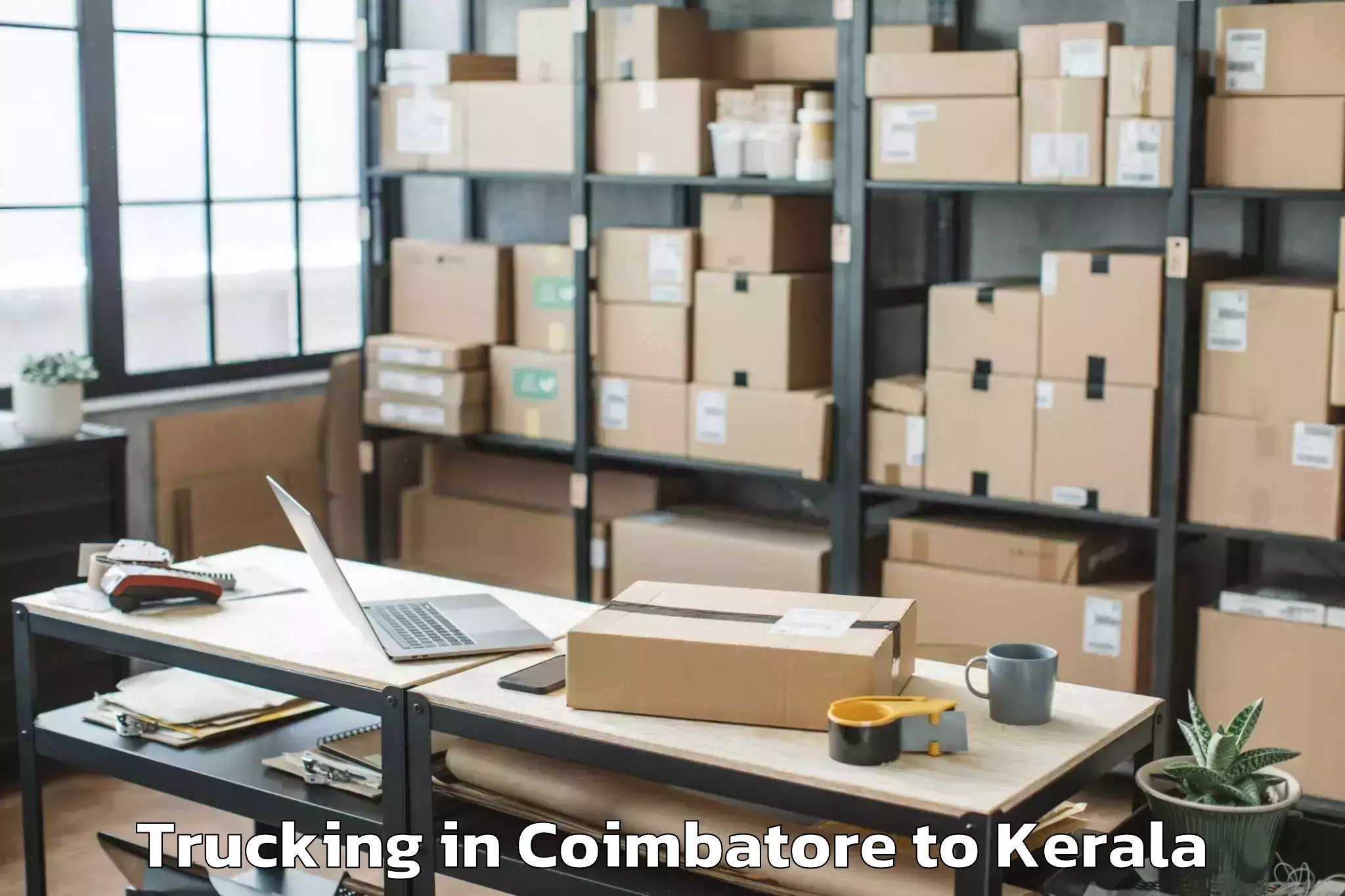 Book Coimbatore to Alathur Trucking Online